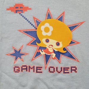 Vintage Oopsy Daisy Tshirt, Game Over, Blue, Size Large
